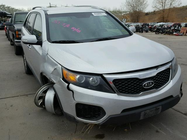 5XYKTDA29DG336303 - 2013 KIA SORENTO LX SILVER photo 1