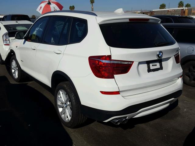 5UXWZ7C37H0V88911 - 2017 BMW X3 SDRIVE2 WHITE photo 3