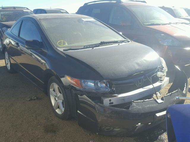 2HGFG12978H576314 - 2008 HONDA CIVIC BLACK photo 1