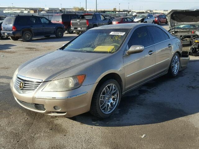 JH4KB16688C003161 - 2008 ACURA RL GOLD photo 2