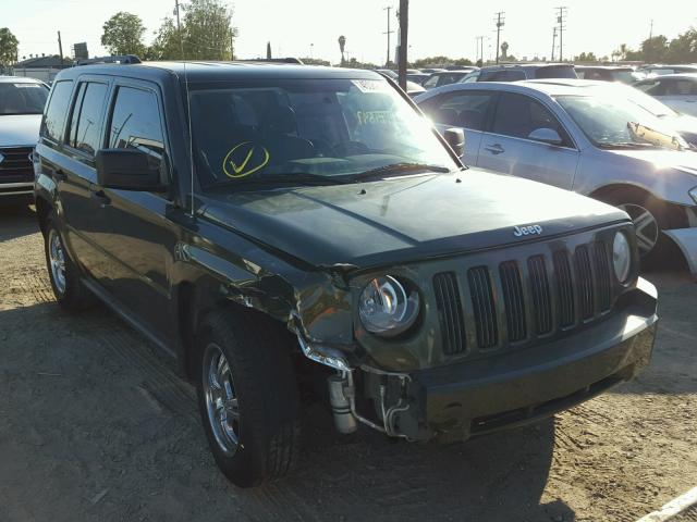 1J8FT28067D397940 - 2007 JEEP PATRIOT GREEN photo 1