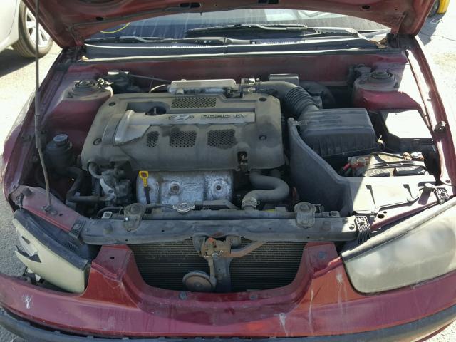 KMHDN45DX3U562938 - 2003 HYUNDAI ELANTRA GL MAROON photo 7