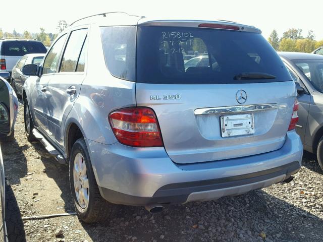 4JGBB86EX6A080667 - 2006 MERCEDES-BENZ ML 350 SILVER photo 3