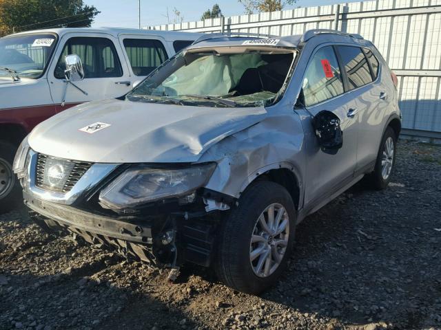 KNMAT2MV2HP582439 - 2017 NISSAN ROGUE S GRAY photo 2