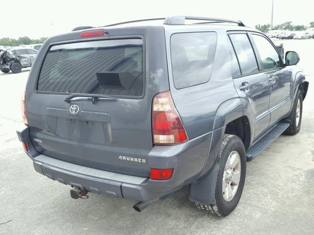 JTEZU14R950051509 - 2005 TOYOTA 4RUNNER SR CHARCOAL photo 4