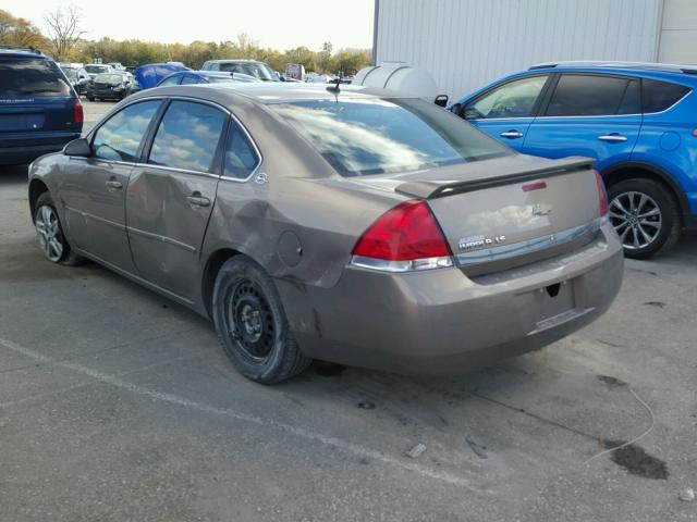 2G1WB58K969271427 - 2006 CHEVROLET IMPALA LS GOLD photo 3