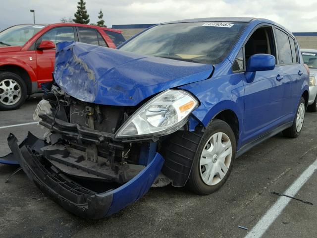 3N1BC1CP6BL403195 - 2011 NISSAN VERSA S BLUE photo 2