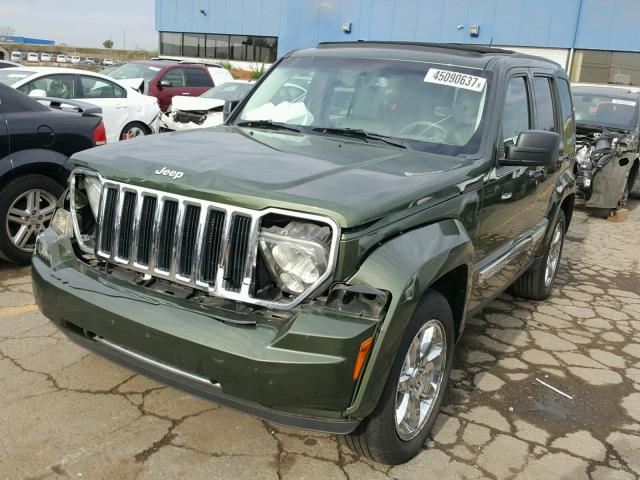 1J8GN58K39W520988 - 2009 JEEP LIBERTY GREEN photo 2