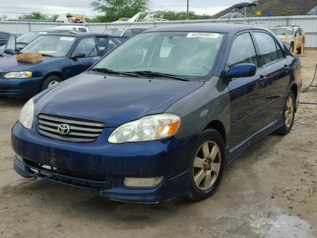 1NXBR32E54Z224951 - 2004 TOYOTA COROLLA BLUE photo 2