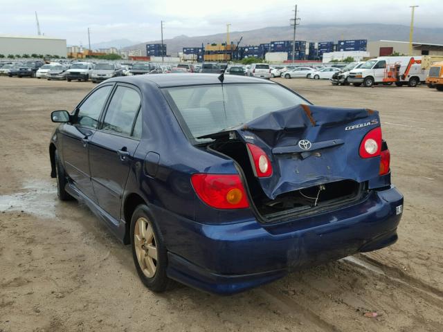 1NXBR32E54Z224951 - 2004 TOYOTA COROLLA BLUE photo 3