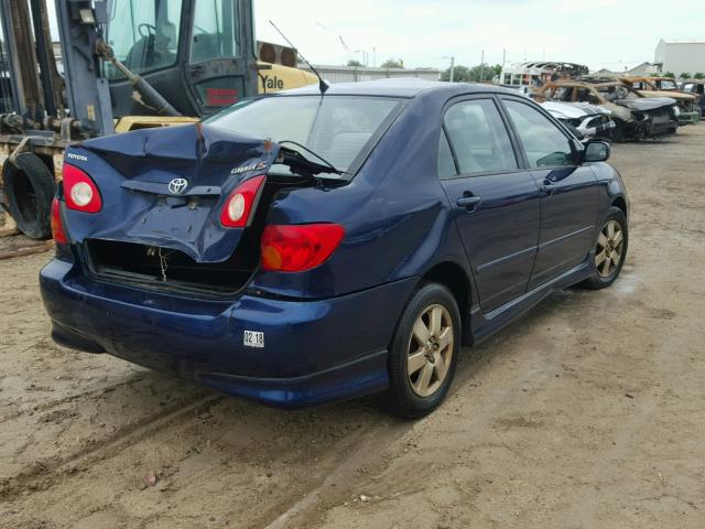 1NXBR32E54Z224951 - 2004 TOYOTA COROLLA BLUE photo 4