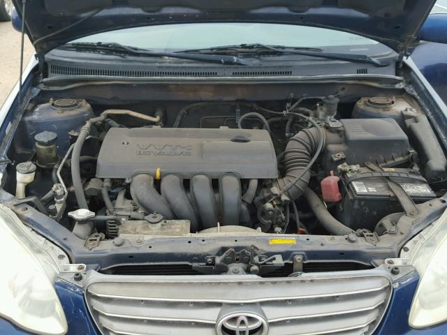 1NXBR32E54Z224951 - 2004 TOYOTA COROLLA BLUE photo 7