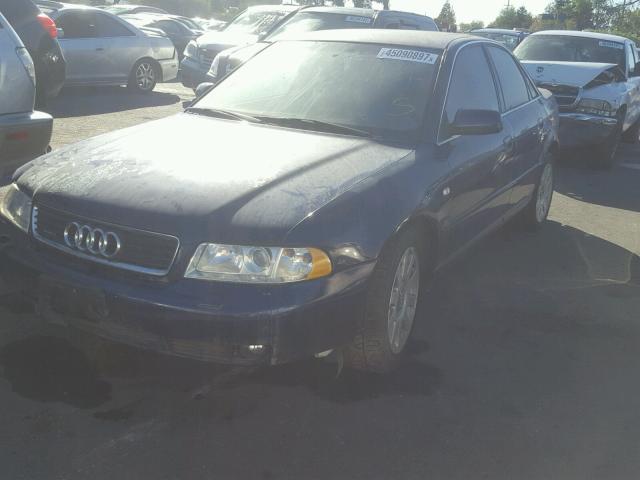 WAUDH68D41A094428 - 2001 AUDI A4 BLUE photo 2