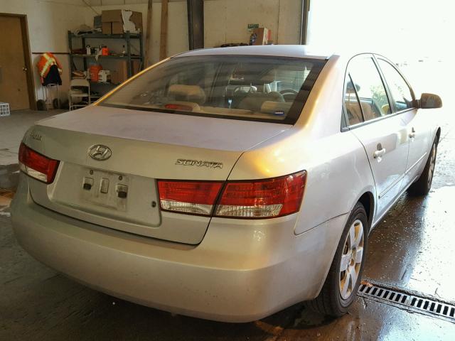 5NPET46C36H073560 - 2006 HYUNDAI SONATA GL SILVER photo 4