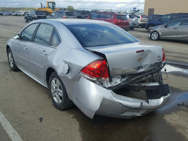 2G1WF5EK1B1252050 - 2011 CHEVROLET IMPALA LS SILVER photo 3