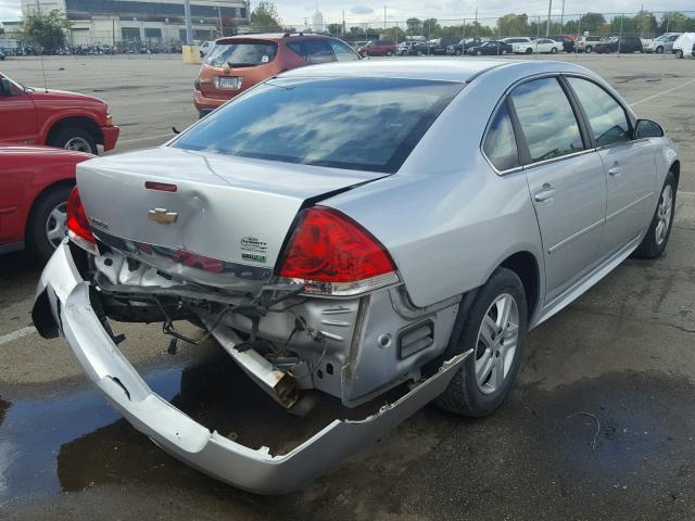 2G1WF5EK1B1252050 - 2011 CHEVROLET IMPALA LS SILVER photo 4