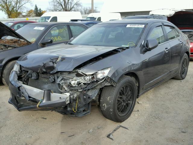 JH4CU26669C033071 - 2009 ACURA TSX CHARCOAL photo 2