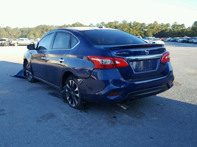 3N1AB7AP2GY319227 - 2016 NISSAN SENTRA S BLUE photo 3