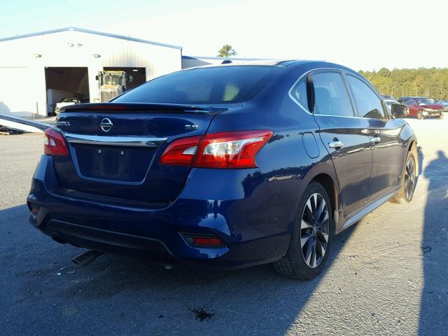 3N1AB7AP2GY319227 - 2016 NISSAN SENTRA S BLUE photo 4