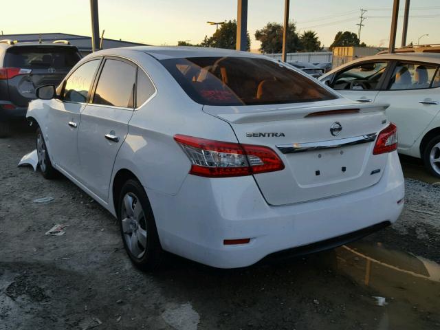 3N1AB7AP9DL721478 - 2013 NISSAN SENTRA S WHITE photo 3