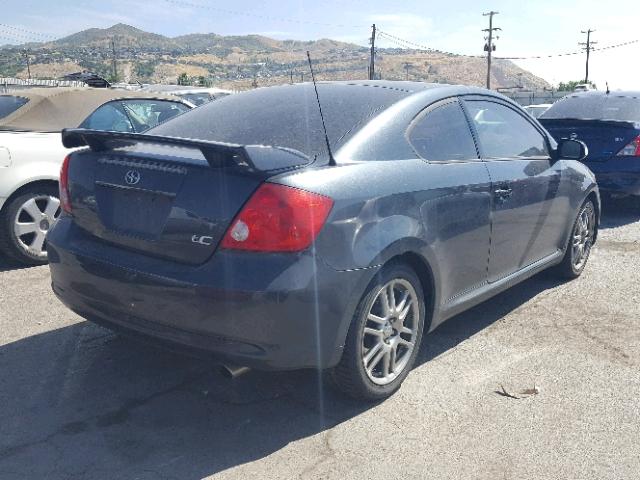 JTKDE167570148788 - 2007 TOYOTA SCION TC CHARCOAL photo 4