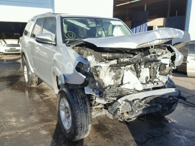 JTEBU5JR0E5155614 - 2014 TOYOTA 4RUNNER SR SILVER photo 1