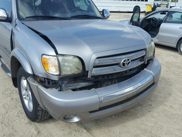 5TBRT34194S454505 - 2004 TOYOTA TUNDRA SILVER photo 9