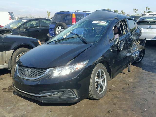 19XFB2F76FE259337 - 2015 HONDA CIVIC SE BLACK photo 2