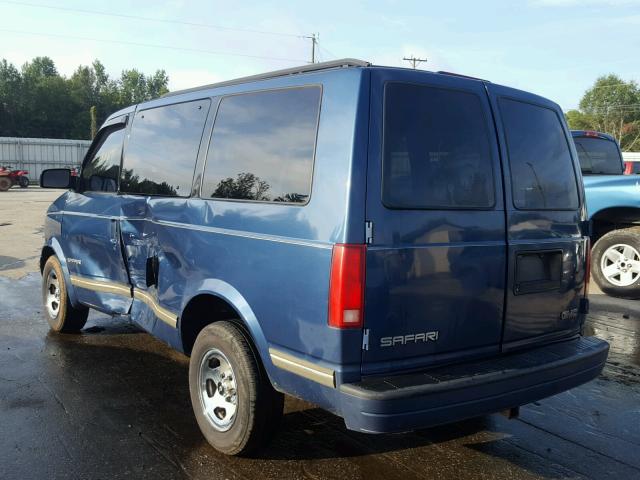 1GKDM19W2WB524934 - 1998 GMC SAFARI XT BLUE photo 3