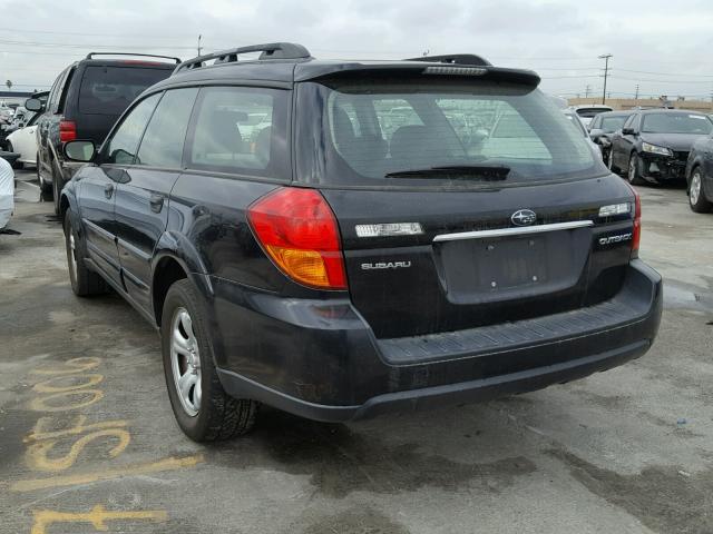 4S4BP61C977330118 - 2007 SUBARU LEGACY BLACK photo 3