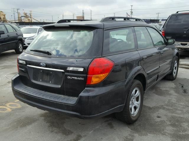 4S4BP61C977330118 - 2007 SUBARU LEGACY BLACK photo 4