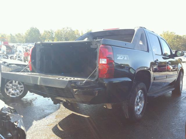 3GNFK12387G120949 - 2007 CHEVROLET AVALANCHE BLACK photo 4