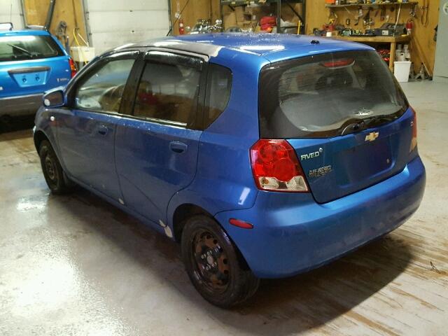 KL1TD66628B030866 - 2008 CHEVROLET AVEO Bleu photo 3