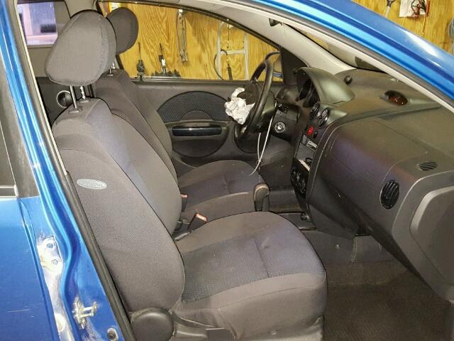 KL1TD66628B030866 - 2008 CHEVROLET AVEO Bleu photo 5