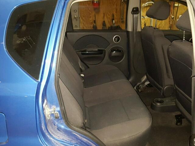 KL1TD66628B030866 - 2008 CHEVROLET AVEO BLUE photo 6