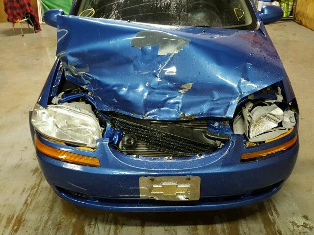 KL1TD66628B030866 - 2008 CHEVROLET AVEO Bleu photo 7