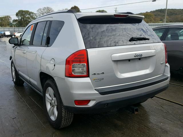 1J4NF1FB7BD135744 - 2011 JEEP COMPASS SP SILVER photo 3