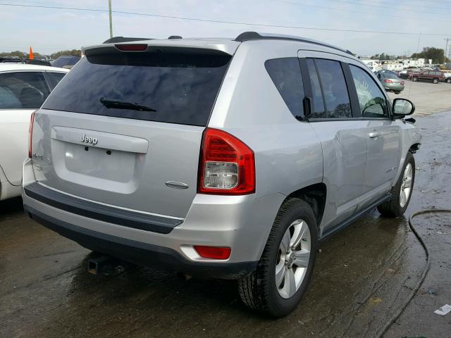 1J4NF1FB7BD135744 - 2011 JEEP COMPASS SP SILVER photo 4