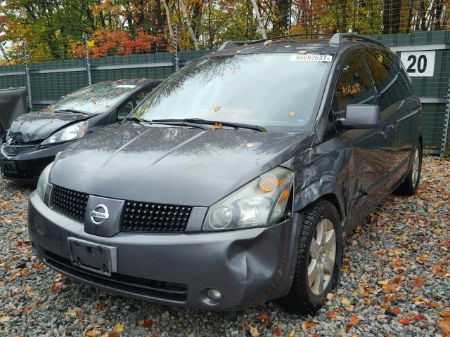 5N1BV28U14N331574 - 2004 NISSAN QUEST S GRAY photo 2