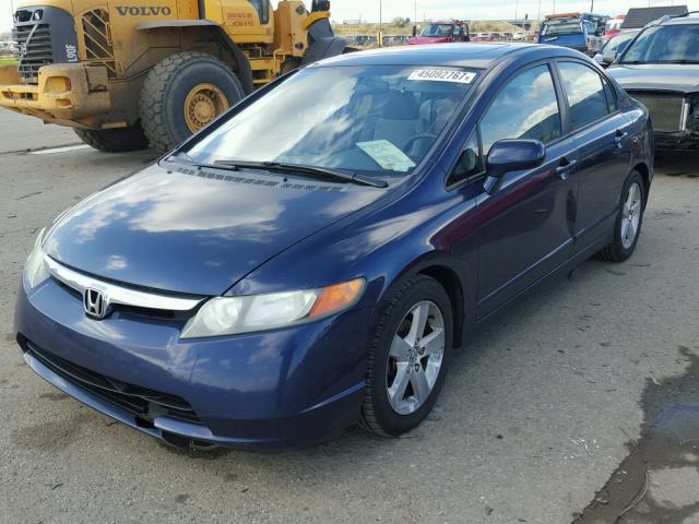 1HGFA16817L049146 - 2007 HONDA CIVIC BLUE photo 2