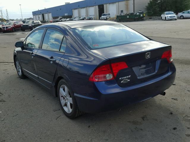 1HGFA16817L049146 - 2007 HONDA CIVIC BLUE photo 3