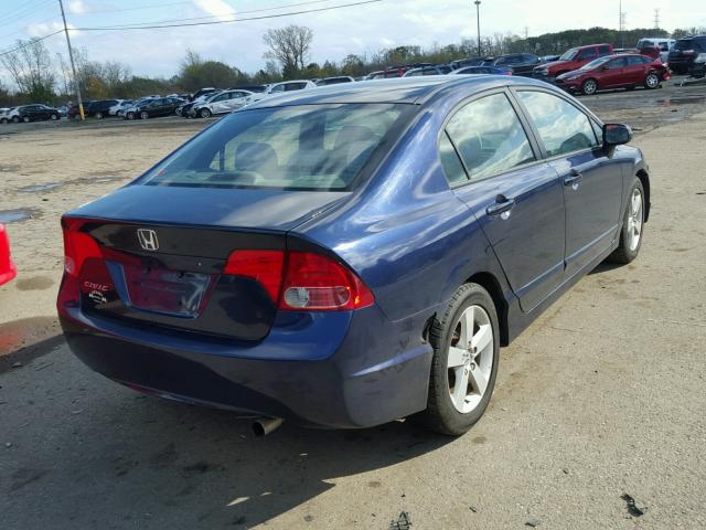 1HGFA16817L049146 - 2007 HONDA CIVIC BLUE photo 4