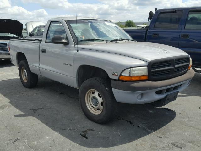 1B7GG26X8XS252748 - 1999 DODGE DAKOTA SILVER photo 1