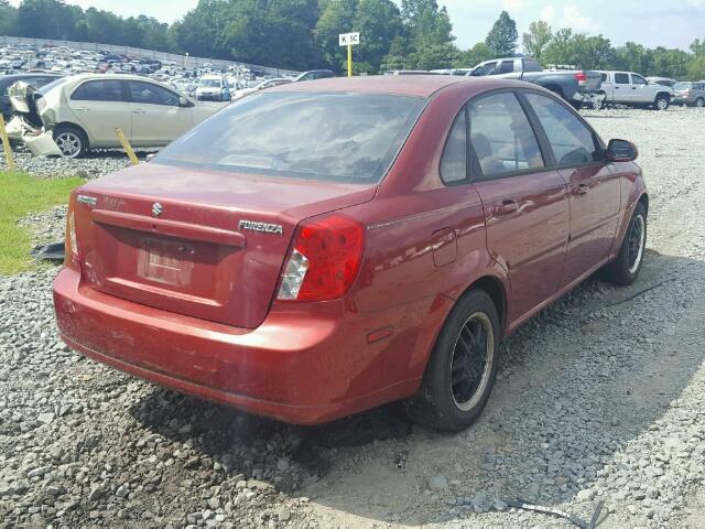 KL5JD56Z38K949074 - 2008 SUZUKI FORENZA BA BURGUNDY photo 4