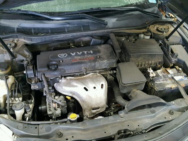4T1BE46K67U102198 - 2007 TOYOTA CAMRY NEW GRAY photo 7