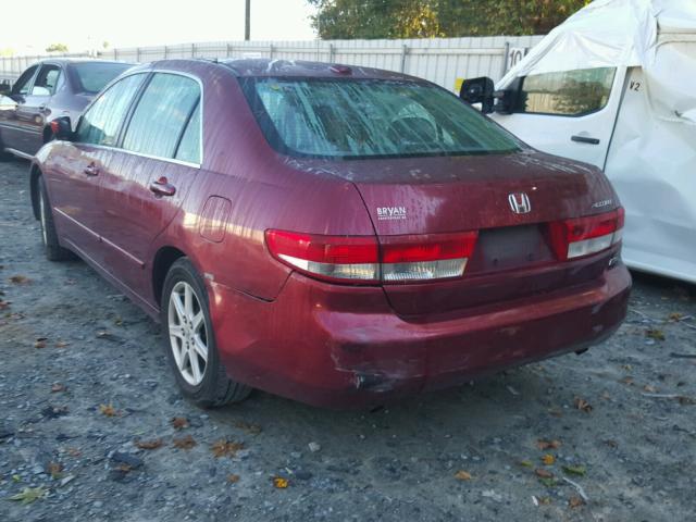 1HGCM66554A015862 - 2004 HONDA ACCORD EX MAROON photo 3