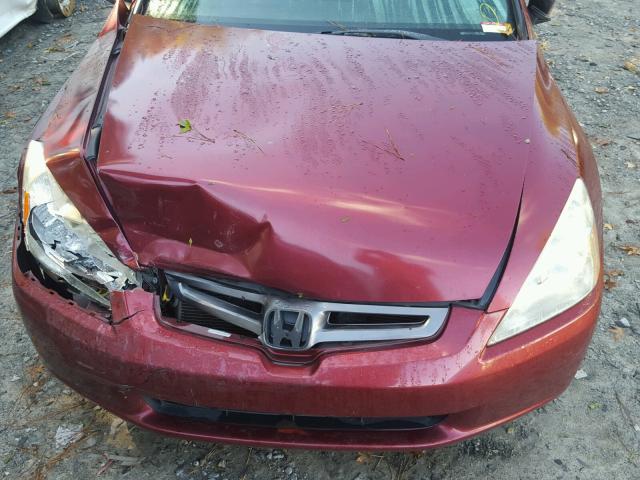 1HGCM66554A015862 - 2004 HONDA ACCORD EX MAROON photo 7