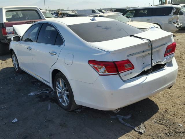 JTHBK1EG8A2371801 - 2010 LEXUS ES 350 WHITE photo 3