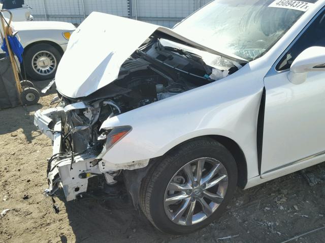 JTHBK1EG8A2371801 - 2010 LEXUS ES 350 WHITE photo 9