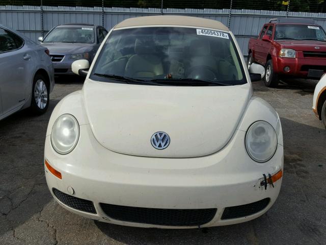 3VWRF31Y86M323226 - 2006 VOLKSWAGEN NEW BEETLE CREAM photo 9